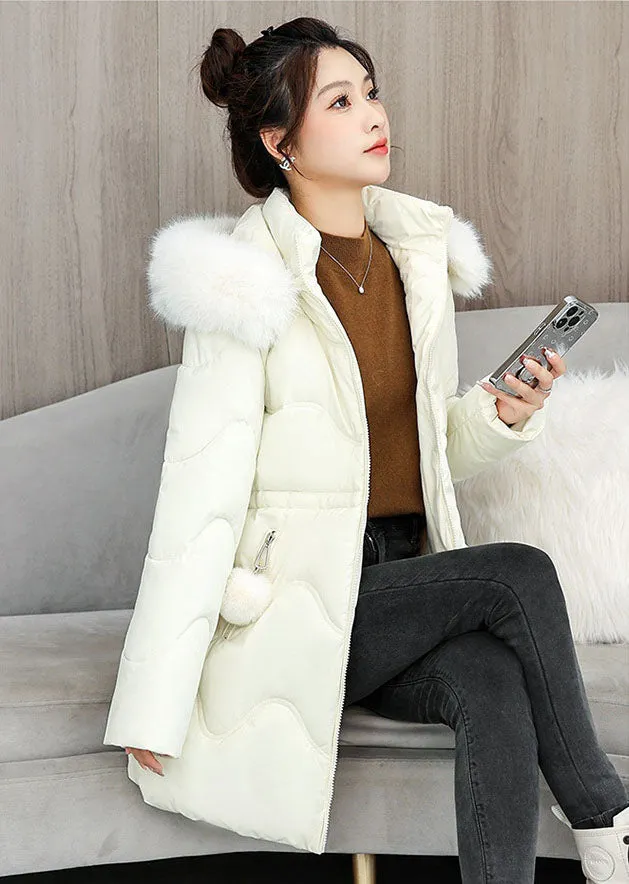Easy-to-Clean Quilted Puffer Jacket with Relaxed-Fit Design for Women