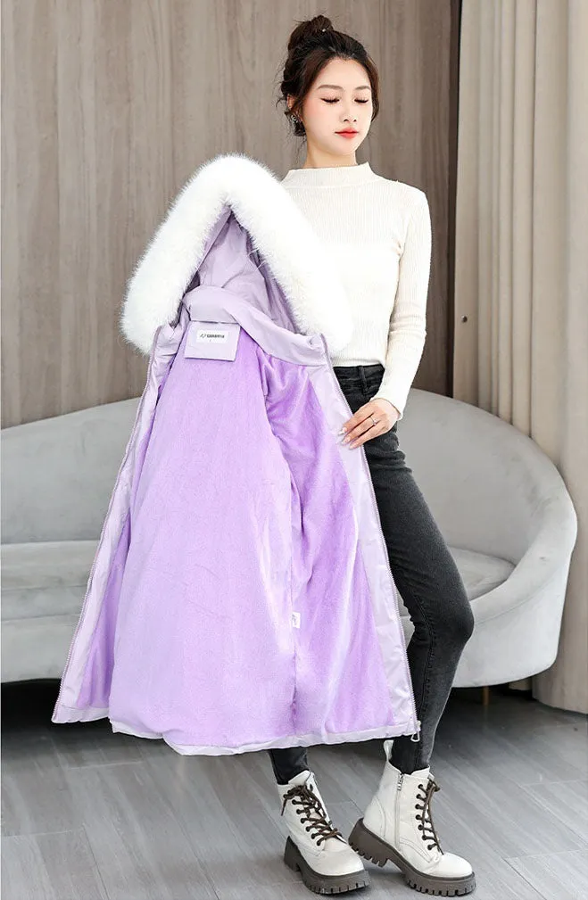 Easy-to-Clean Quilted Puffer Jacket with Relaxed-Fit Design for Women