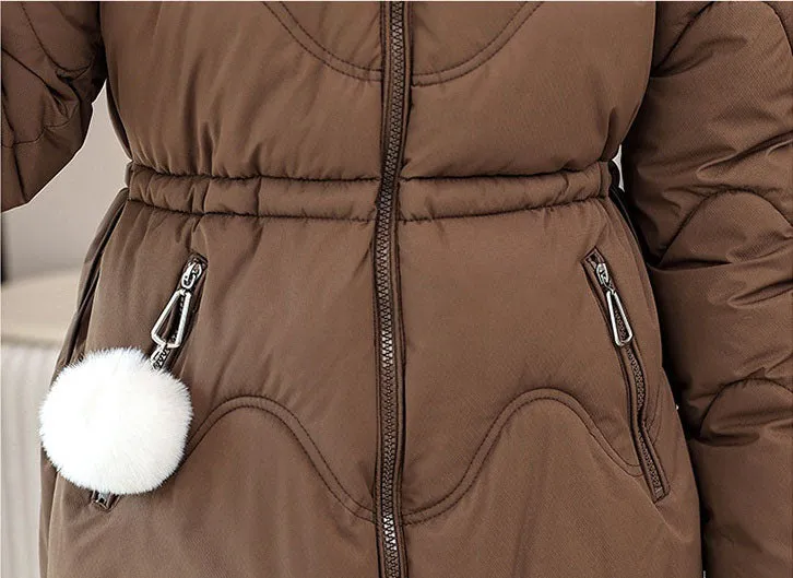 Easy-to-Clean Quilted Puffer Jacket with Relaxed-Fit Design for Women
