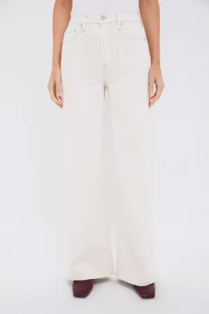 Ecru Lana High Rise Ultra Wide Leg