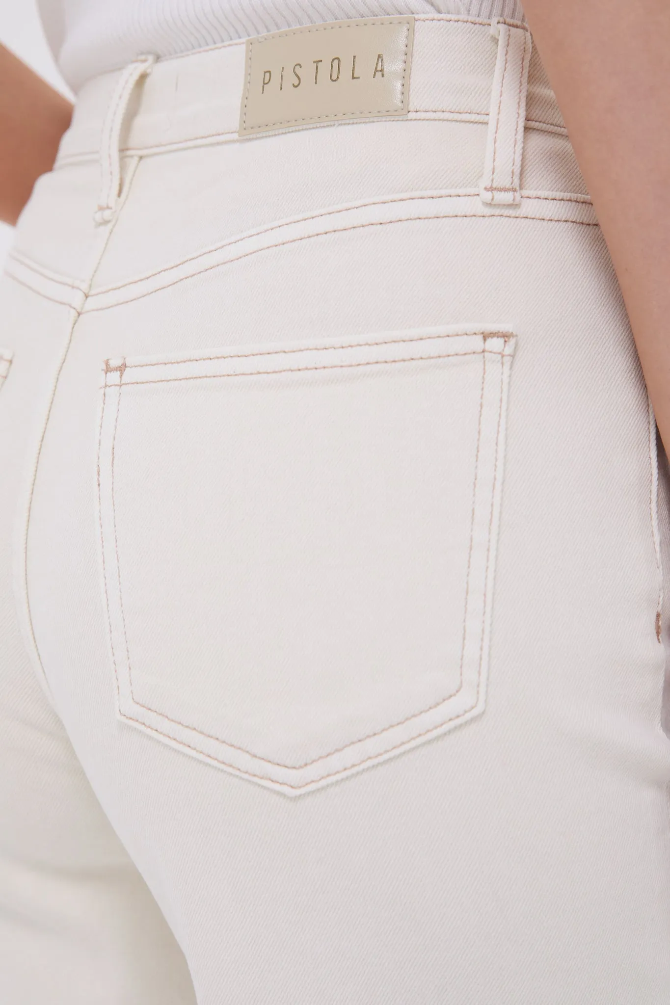 Ecru Lana High Rise Ultra Wide Leg