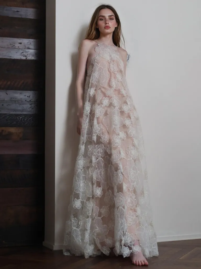 Elegant Dress Sleeveless Halter Loose Boho Lace Long Dresses Summer