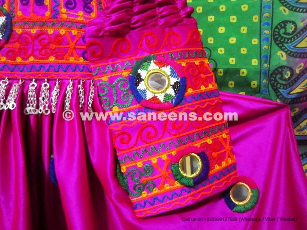 Elegant Pink Afghan Dress