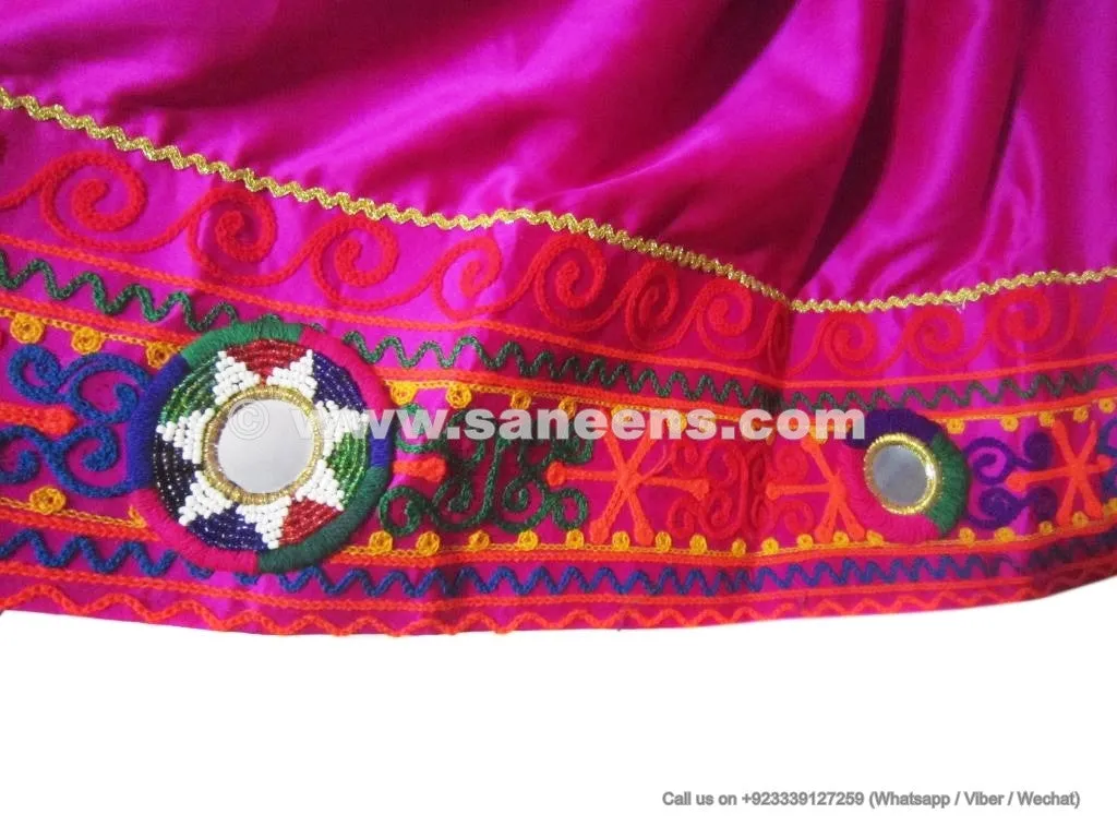 Elegant Pink Afghan Dress