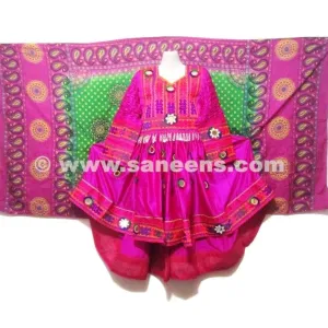 Elegant Pink Afghan Dress