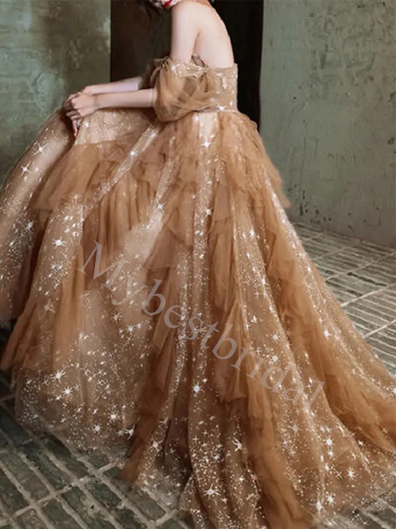 Elegant Sweetheart Sleeveless A-line Prom Dresses,PDS0855