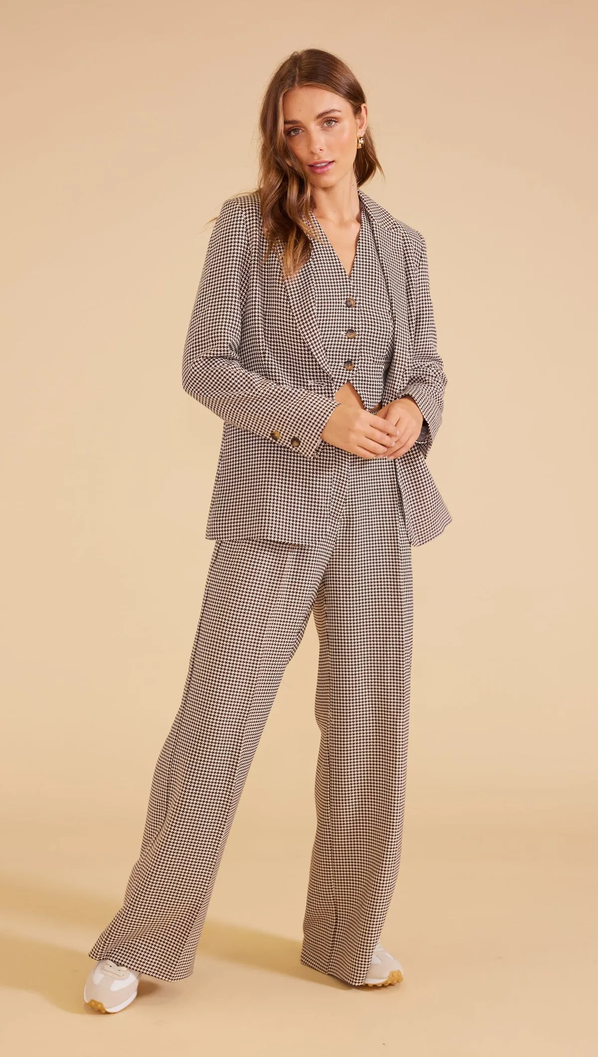 Elena Blazer - Chocolate/Natural