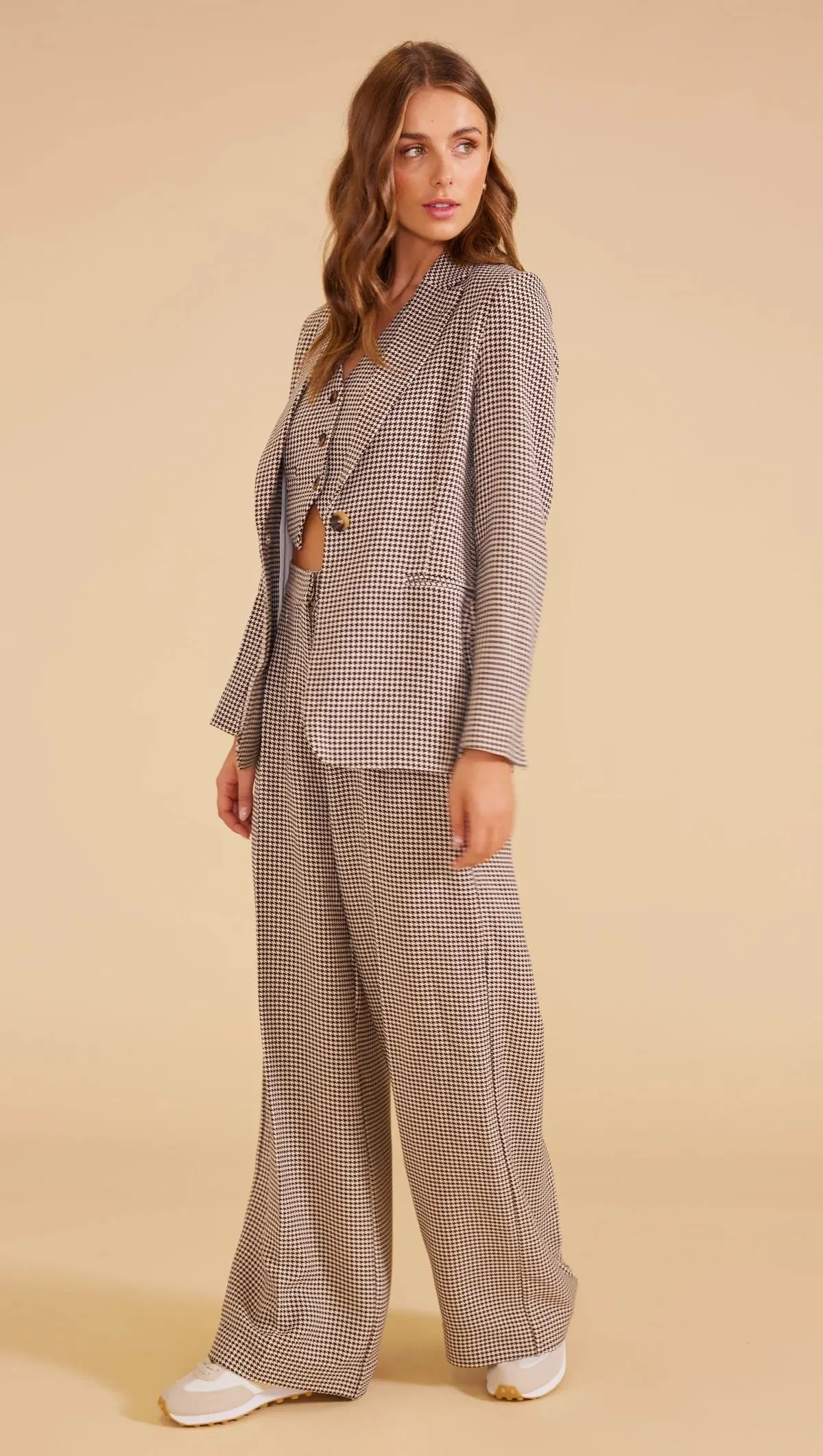 Elena Blazer - Chocolate/Natural