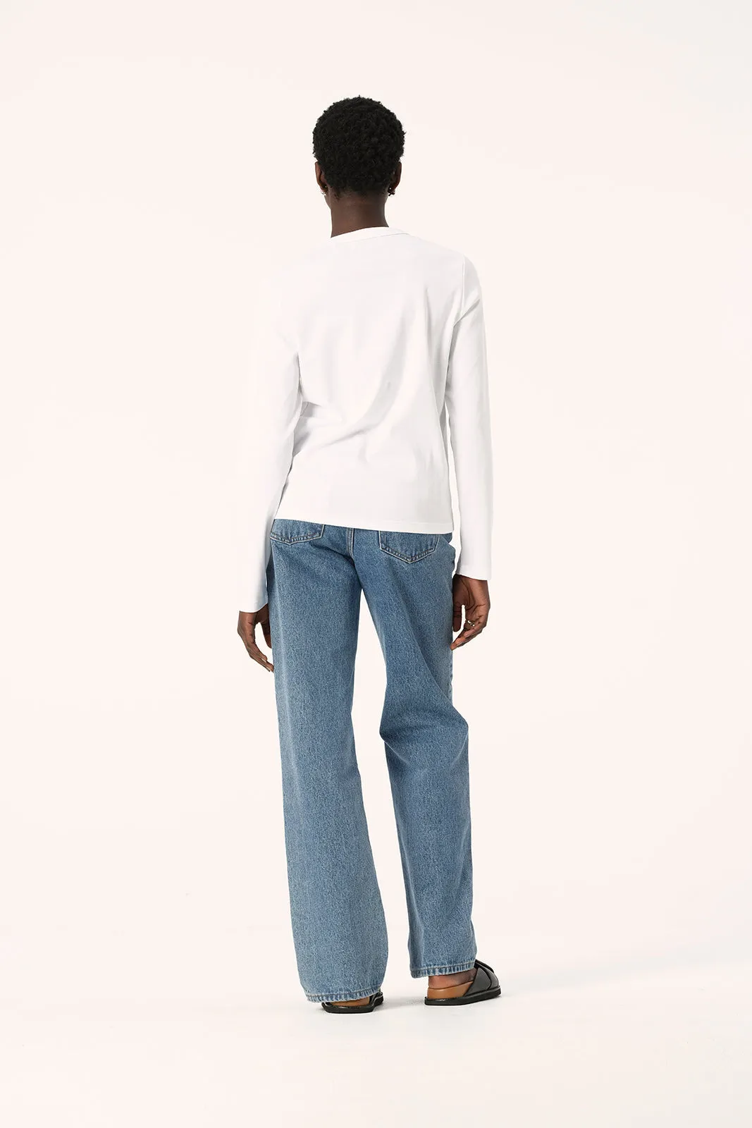 Elka Zoe Long Sleeve Tee - White