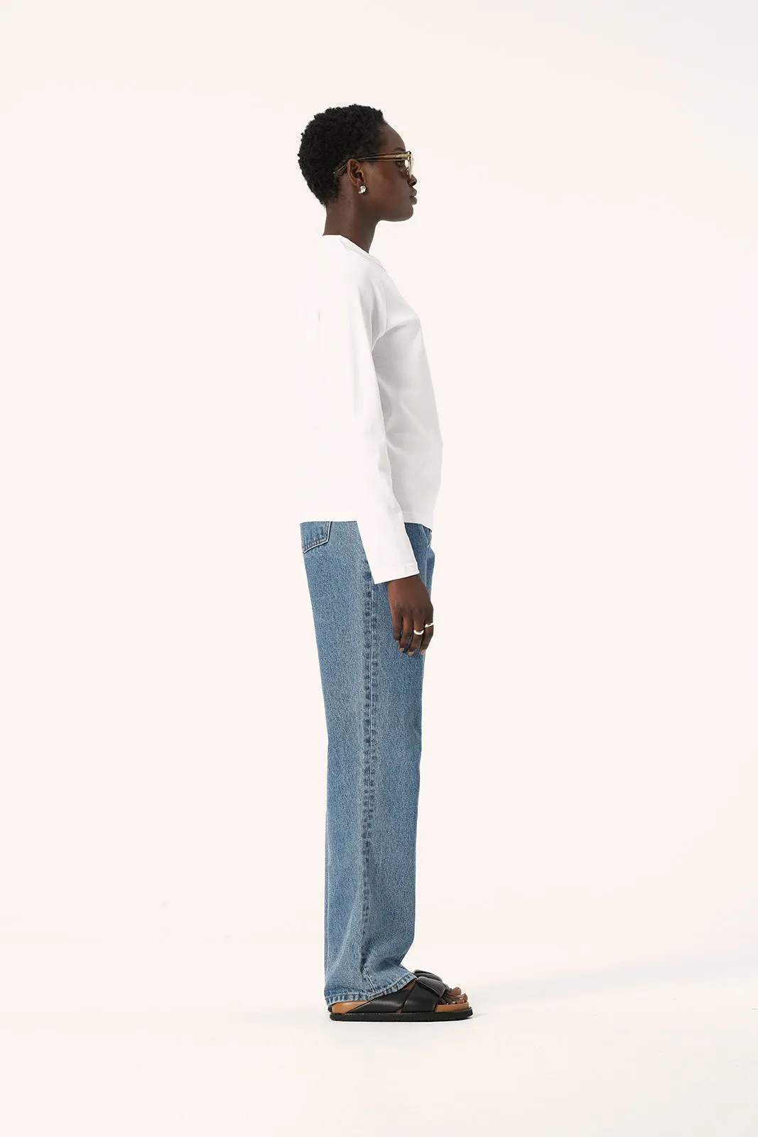 Elka Zoe Long Sleeve Tee - White