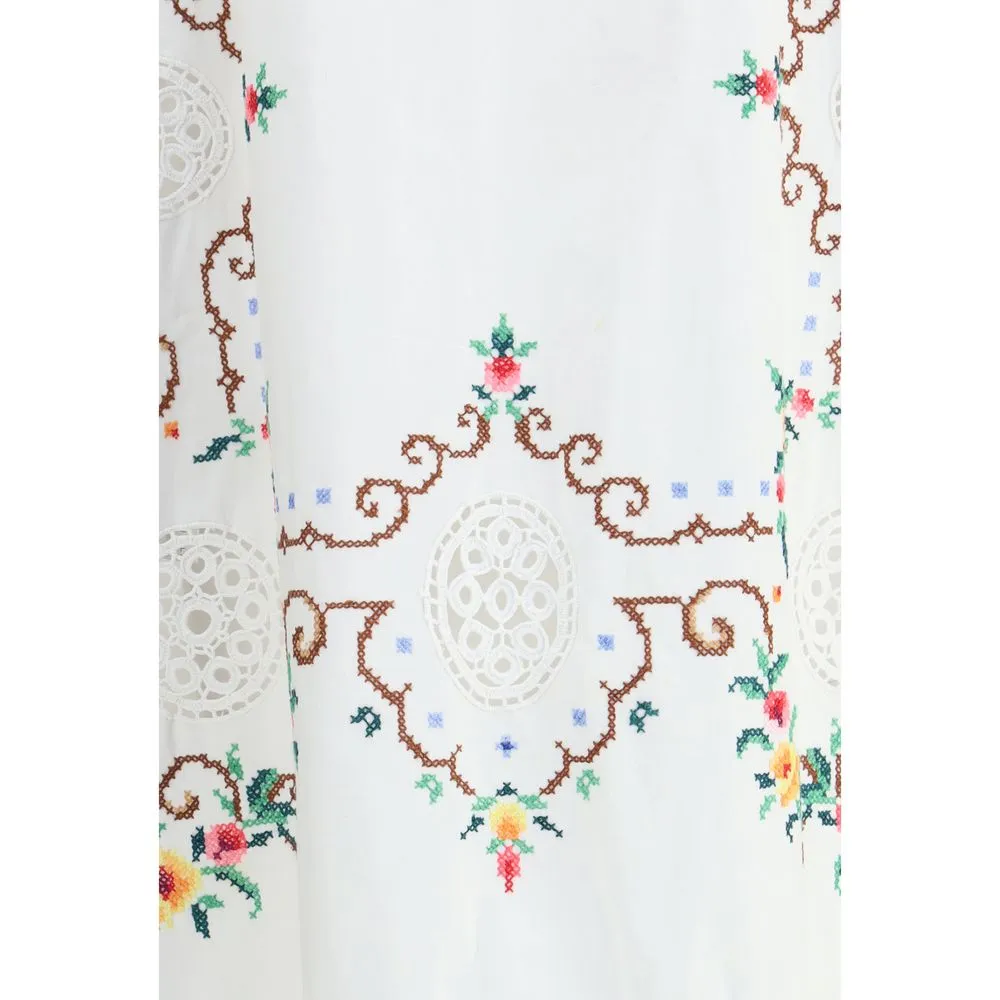 Ella Long Jacket with floral details