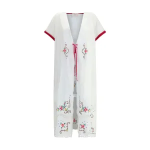 Ella Long Jacket with floral details