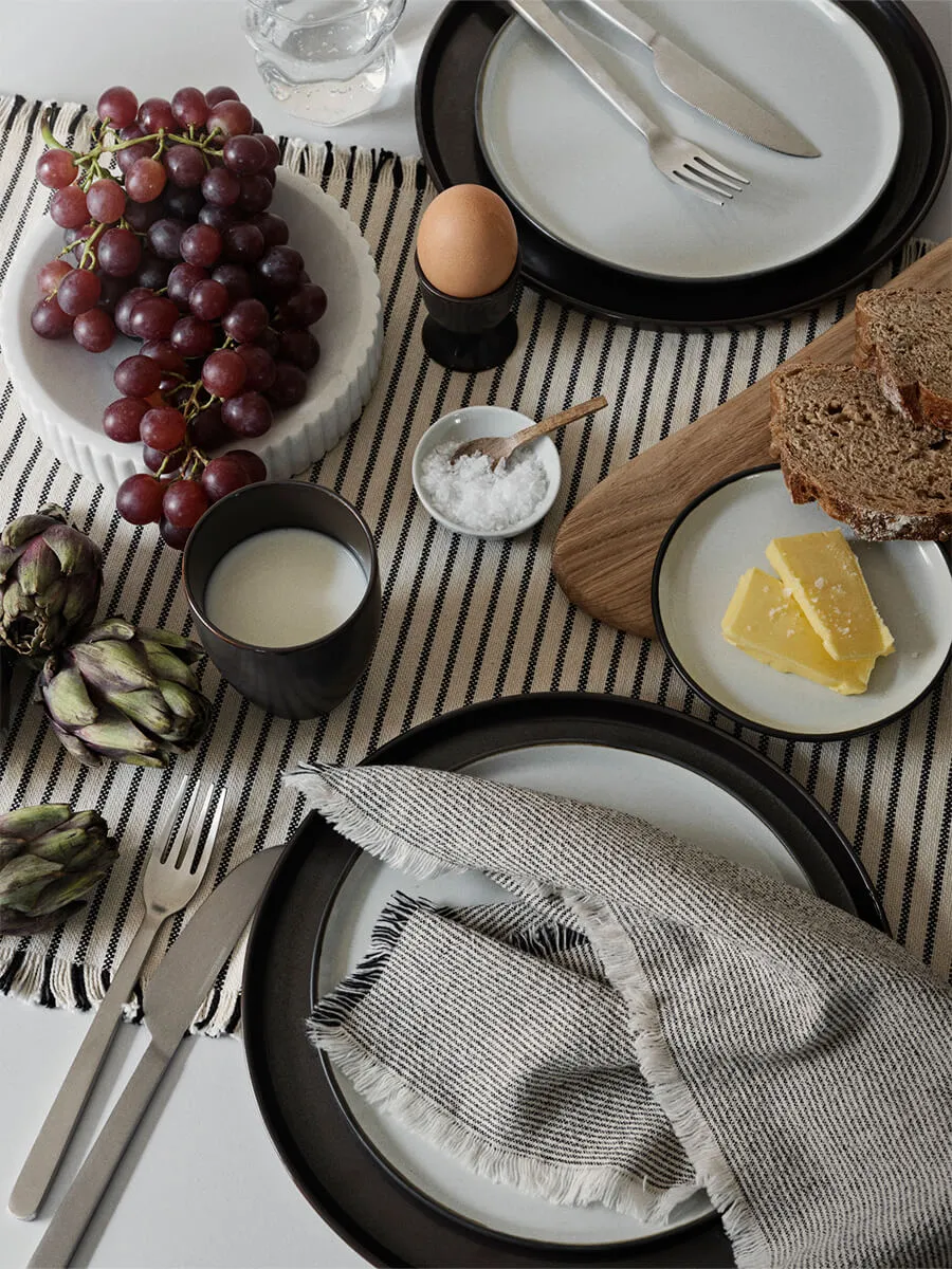 Elouise Napkin - Black/Off White