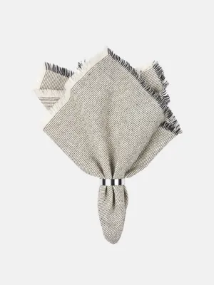 Elouise Napkin - Black/Off White