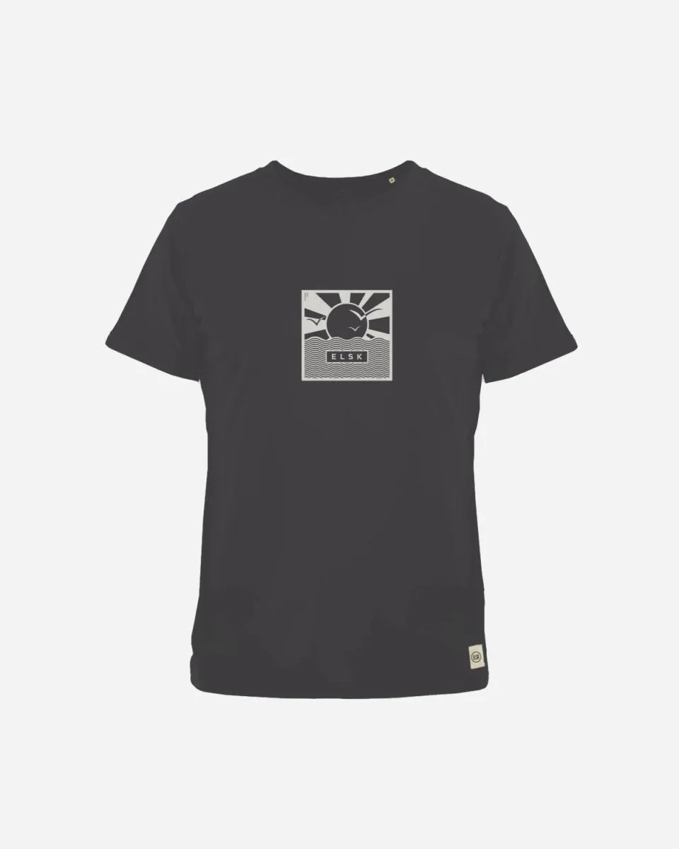 ELSK® CUBE21 BRUSHED T-SHIRT - DUSTY BLACK