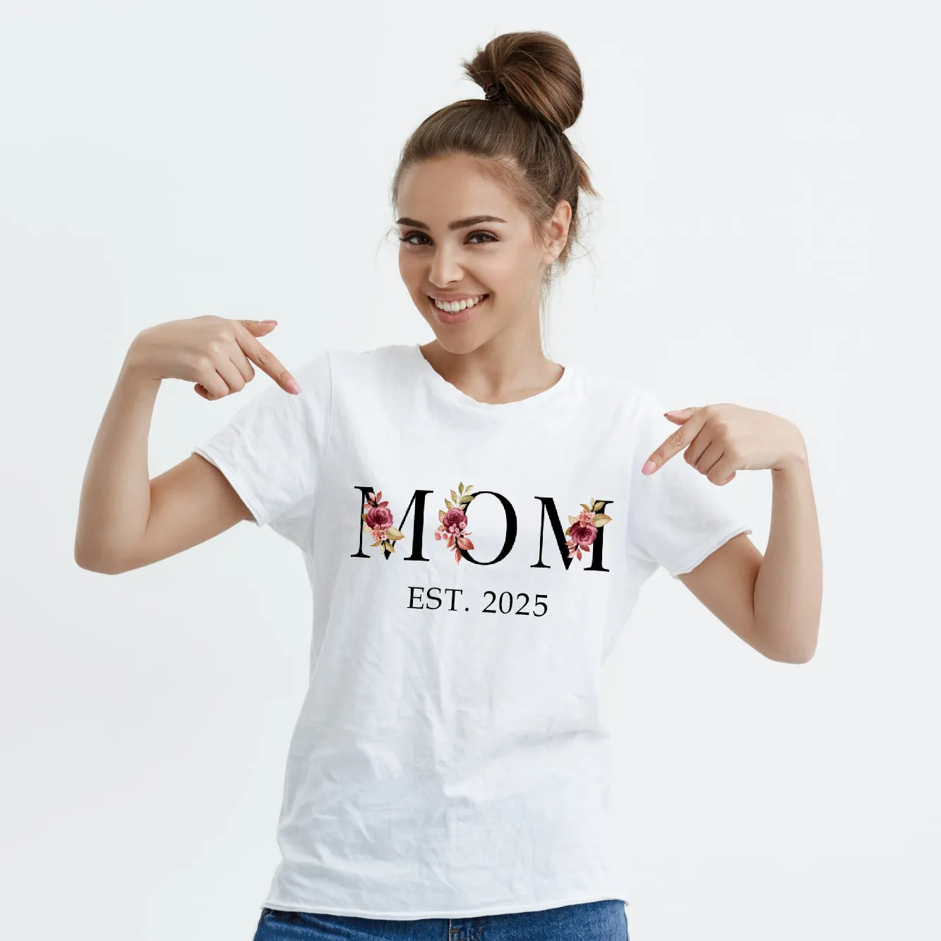 Endanzoo Organic Women Short Sleeve T-shirt for Mom - Classic - Est 2025
