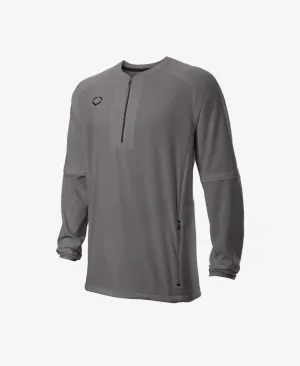 Evoshield Adult Long Sleeve Baseball BP Cage Jacket - Charcoal