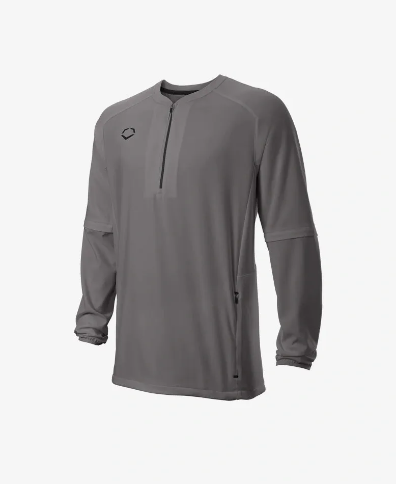 Evoshield Adult Long Sleeve Baseball BP Cage Jacket - Charcoal