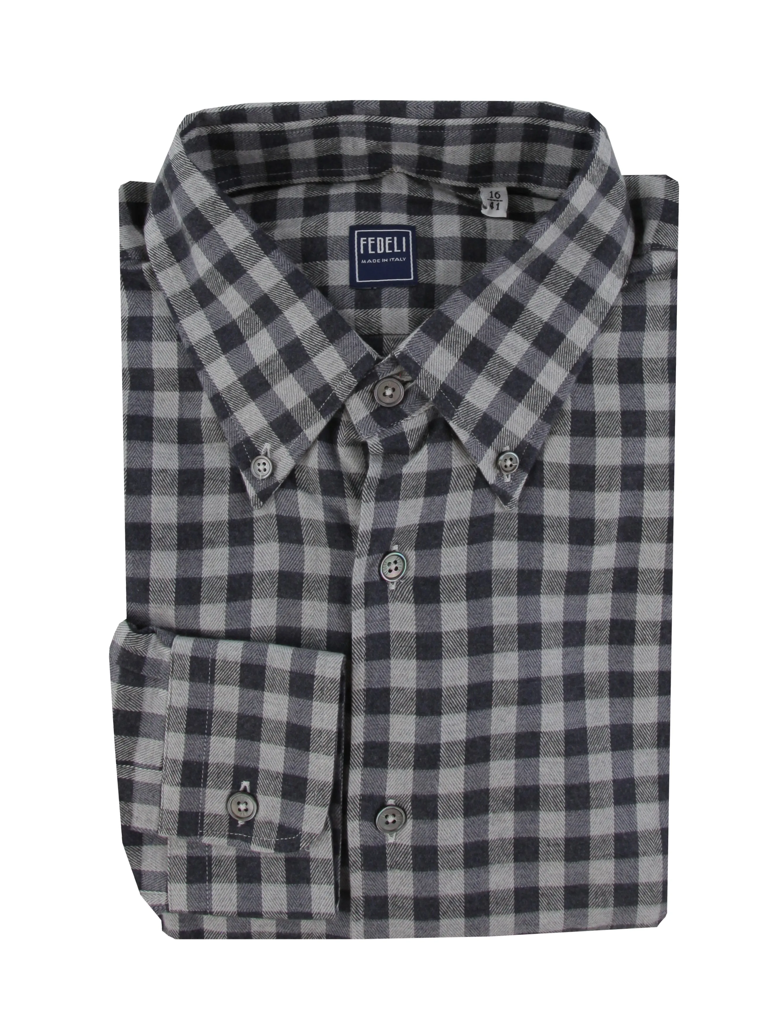 Fedeli Navy Blue Shirt - Slim