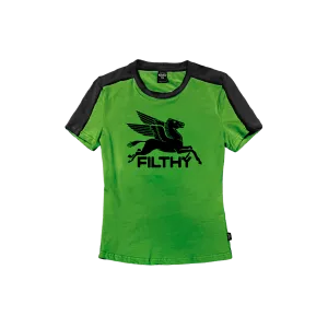 filthy® pegasus baby tee (green dyed)