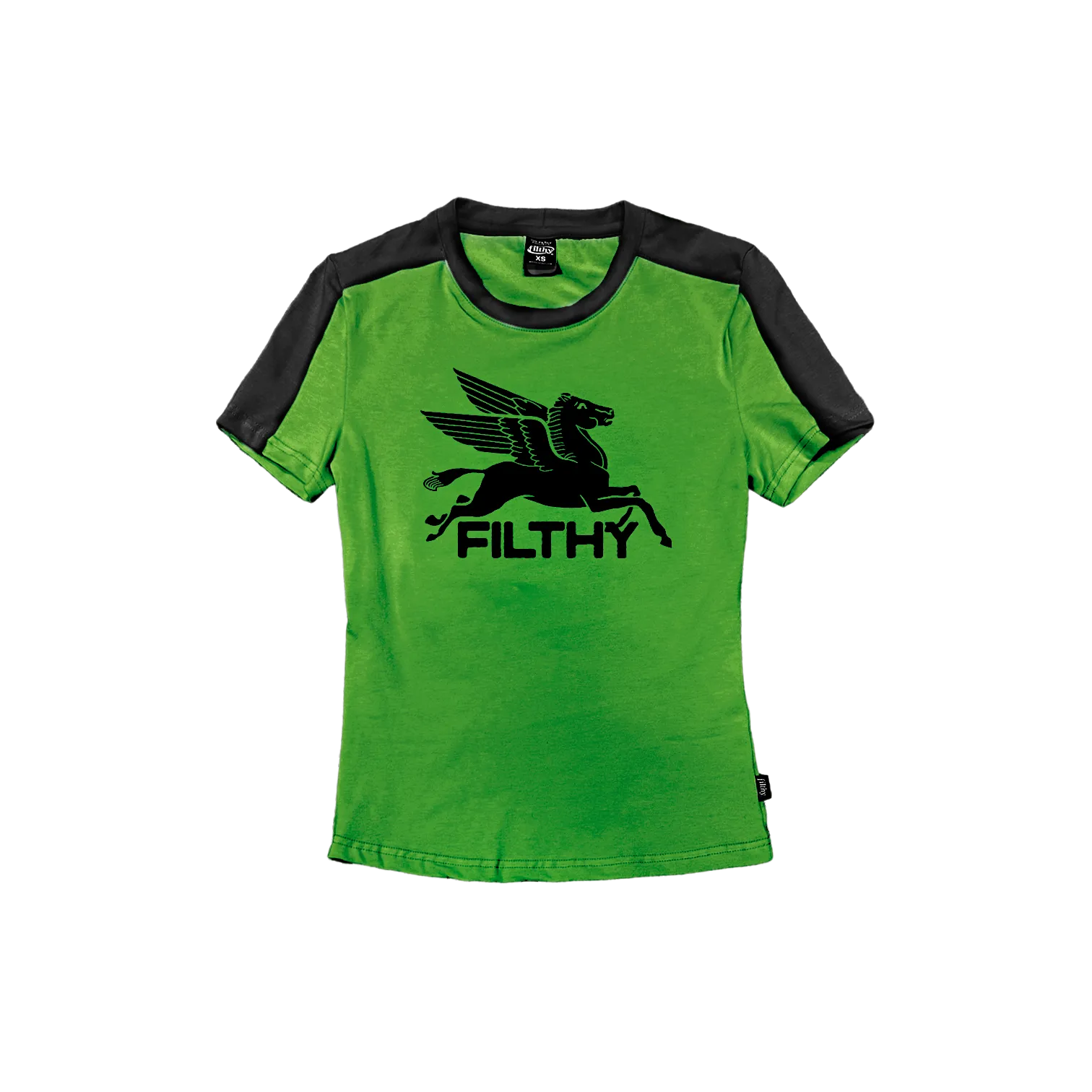 filthy® pegasus baby tee (green dyed)