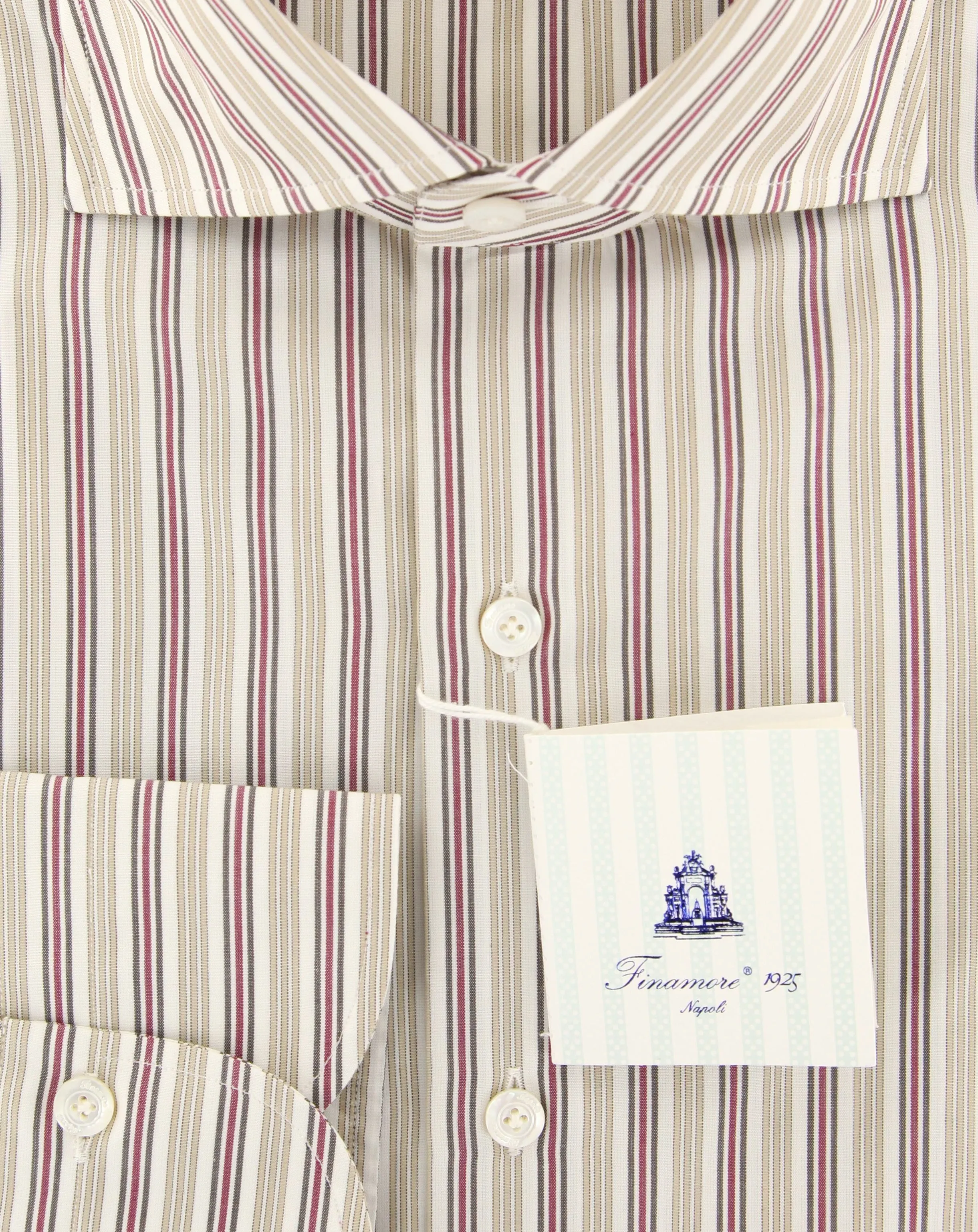 Finamore Napoli Beige Shirt - Slim