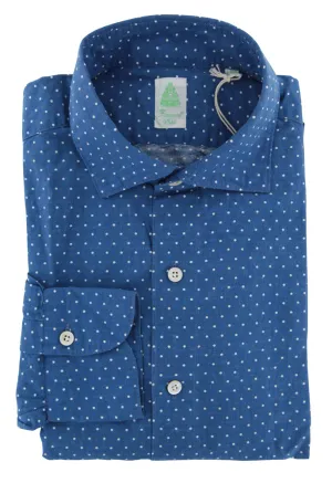 Finamore Napoli Blue Shirt - Extra Slim