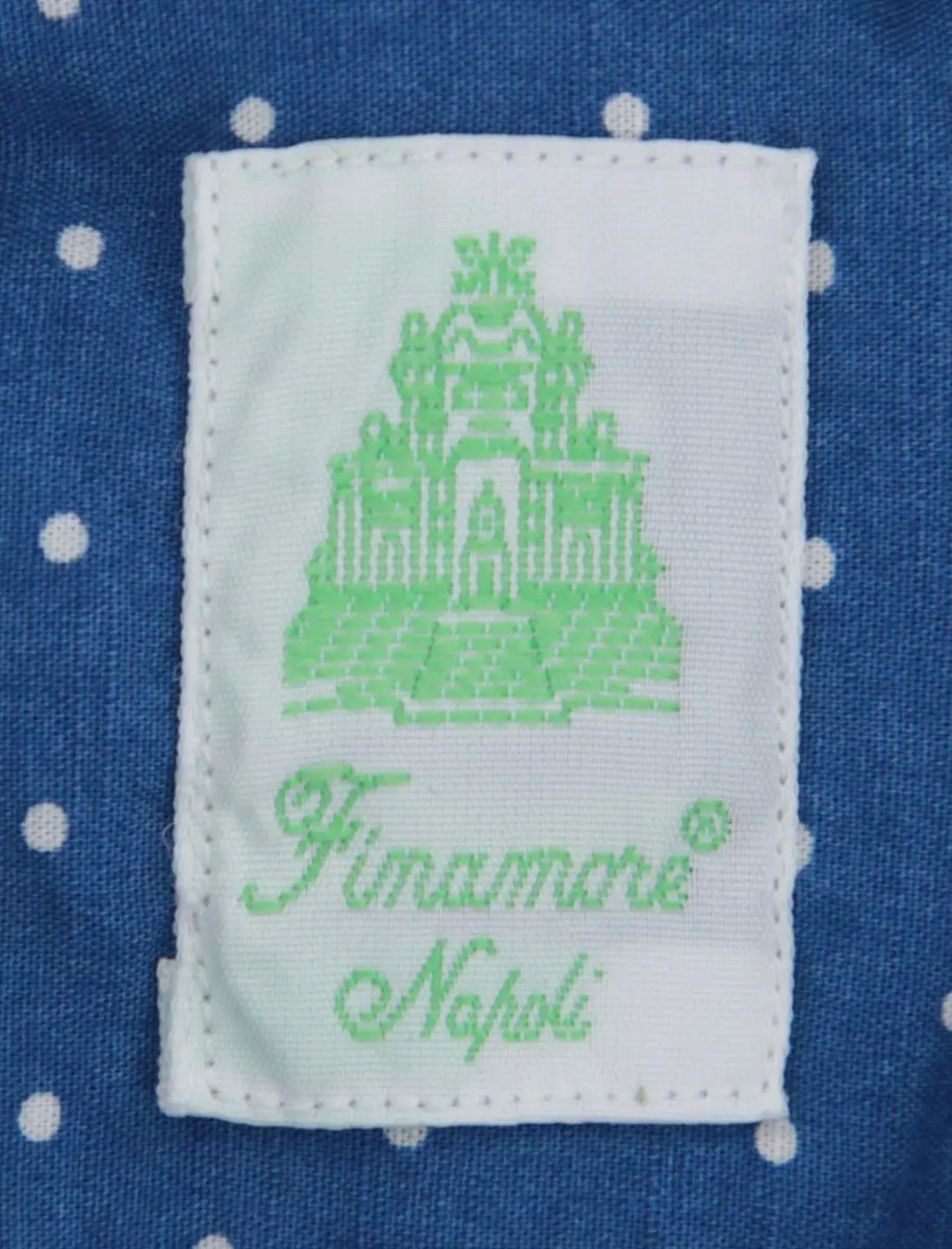 Finamore Napoli Blue Shirt - Extra Slim