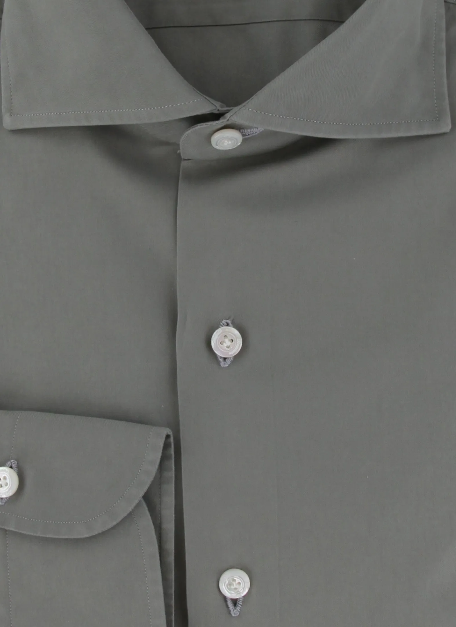 Finamore Napoli Gray Shirt - Slim