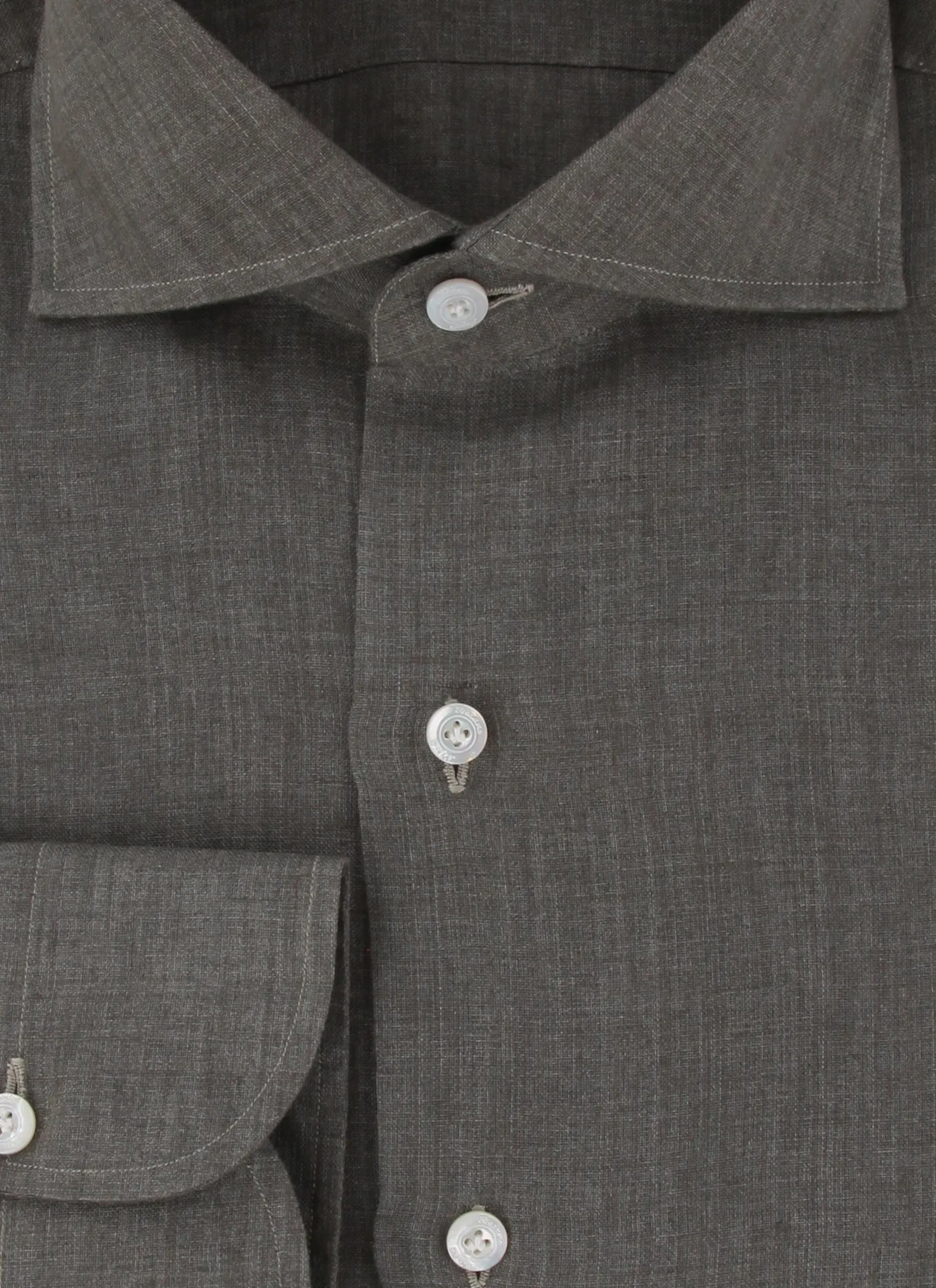 Finamore Napoli Gray Shirt - Slim