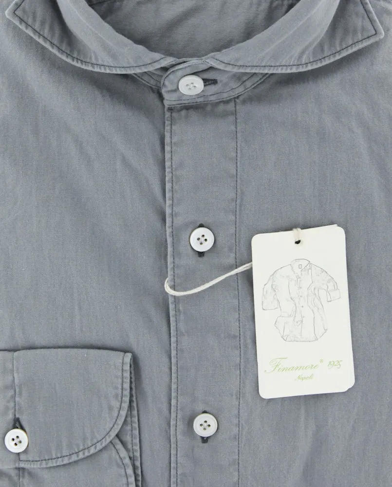 Finamore Napoli Light Gray Shirt - Extra Slim
