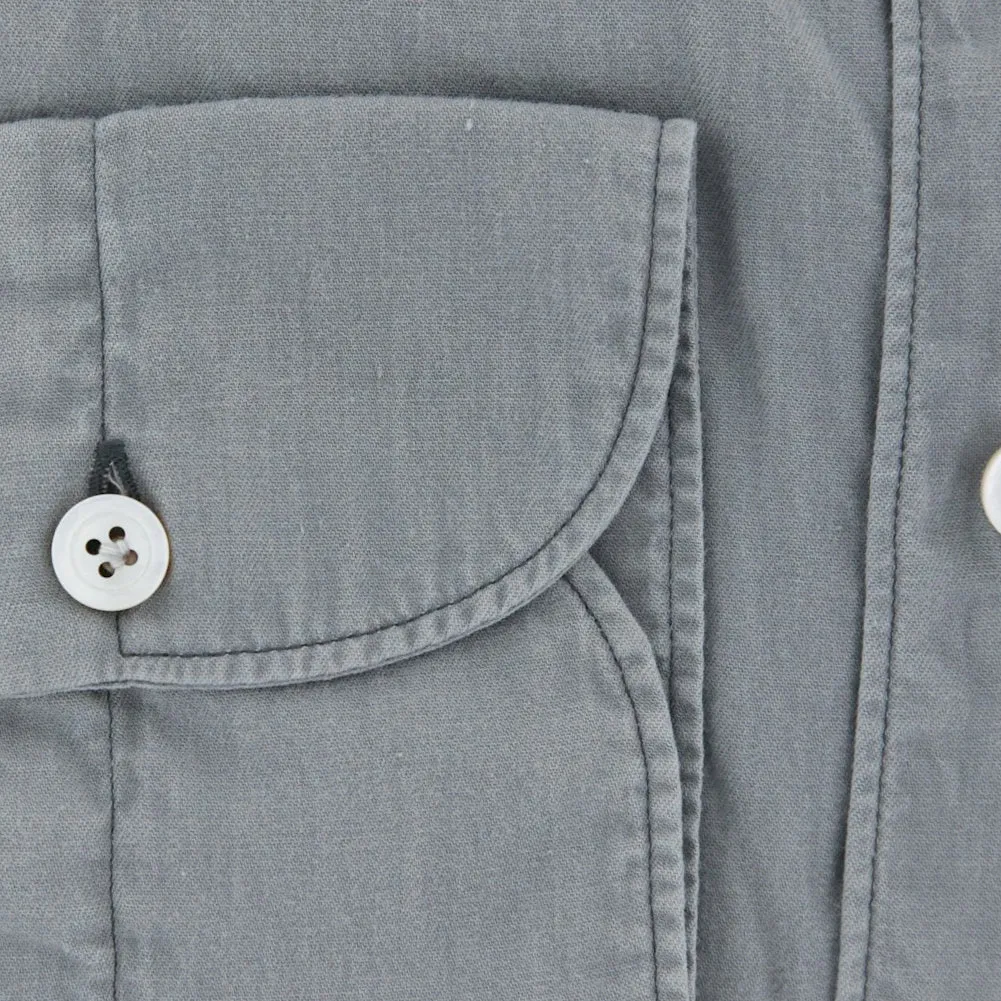 Finamore Napoli Light Gray Shirt - Extra Slim