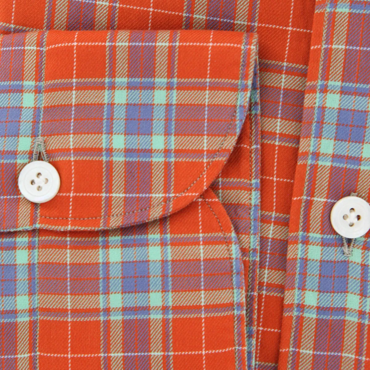 Finamore Napoli Orange Shirt - Extra Slim