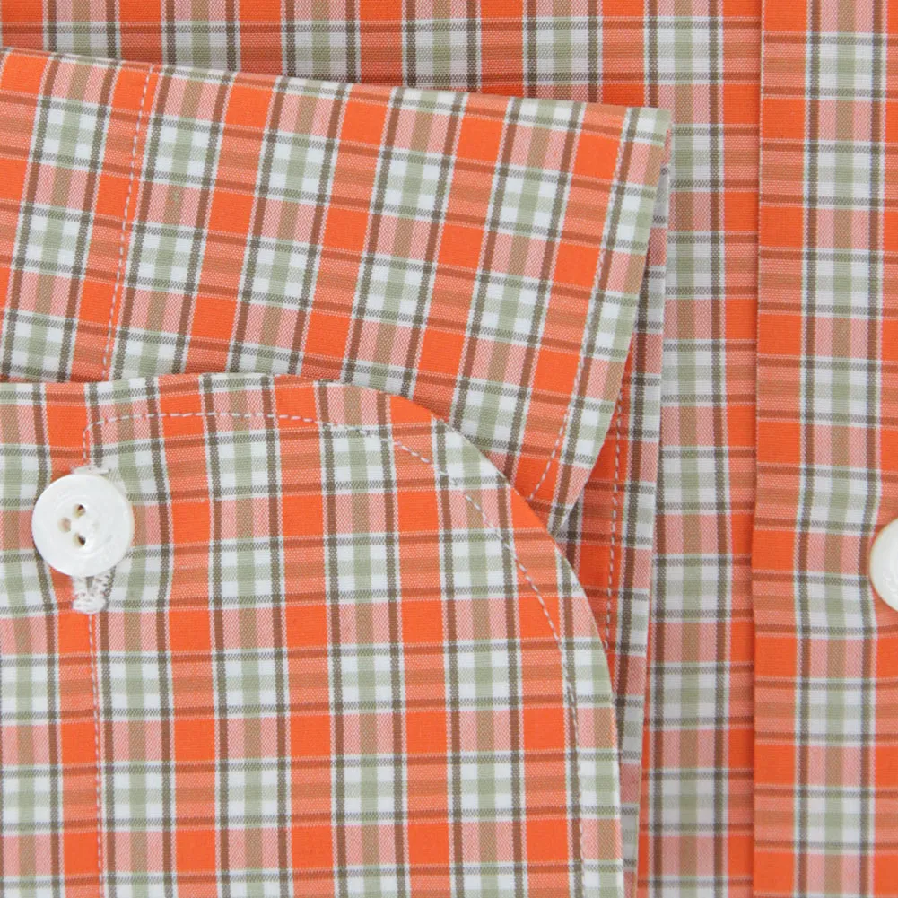 Finamore Napoli Orange Shirt - Slim