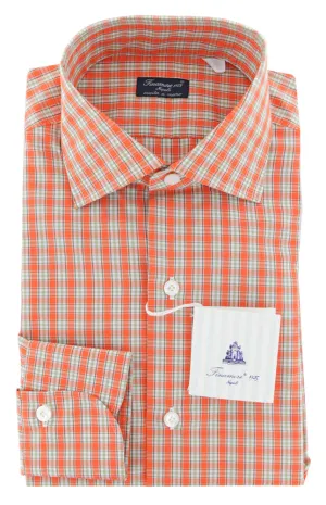 Finamore Napoli Orange Shirt - Slim
