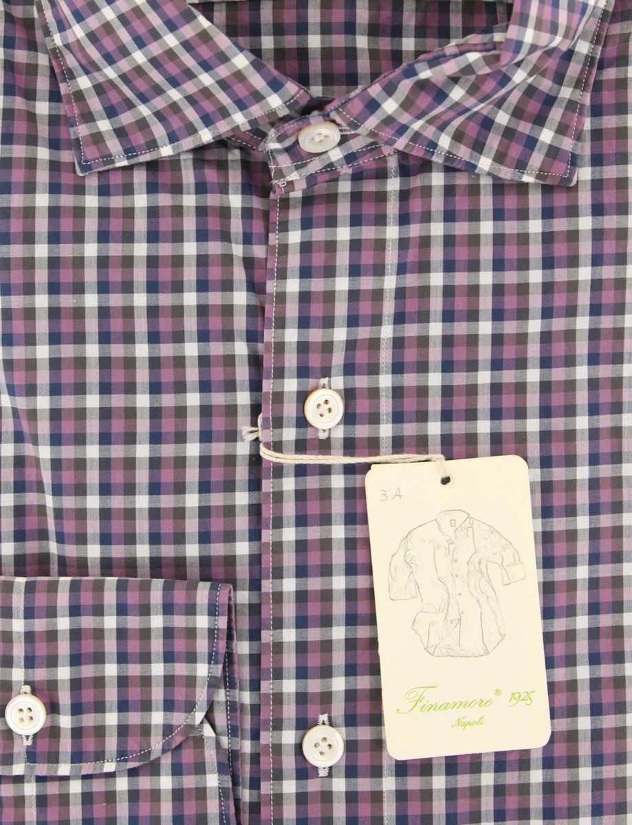 Finamore Napoli Purple Shirt - Extra Slim