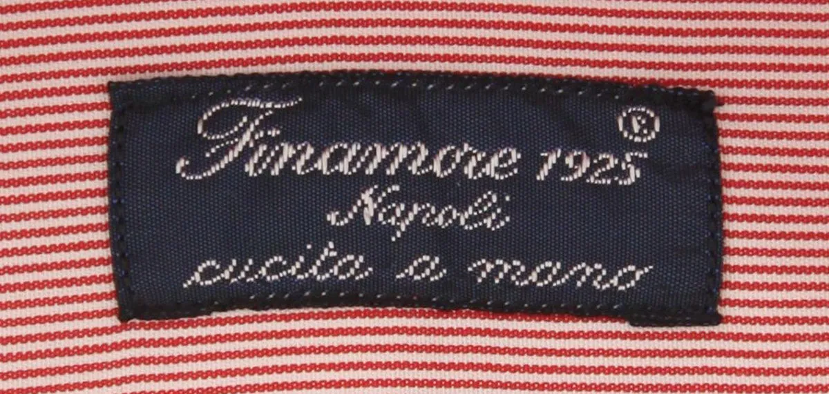 Finamore Napoli Red Shirt - Slim