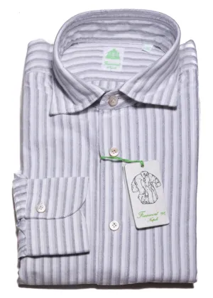 Finamore Napoli White Shirt - Extra Slim