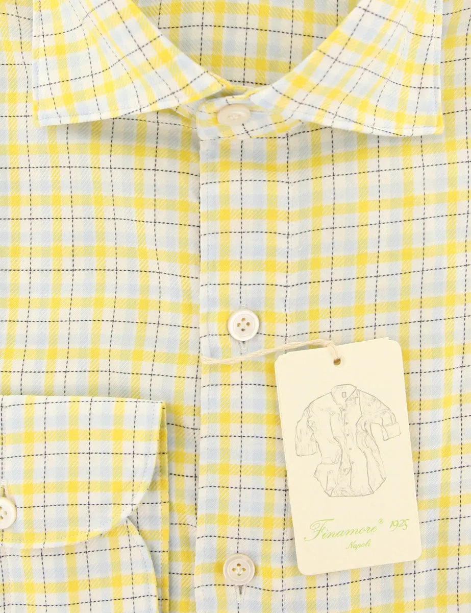 Finamore Napoli Yellow Shirt - Extra Slim