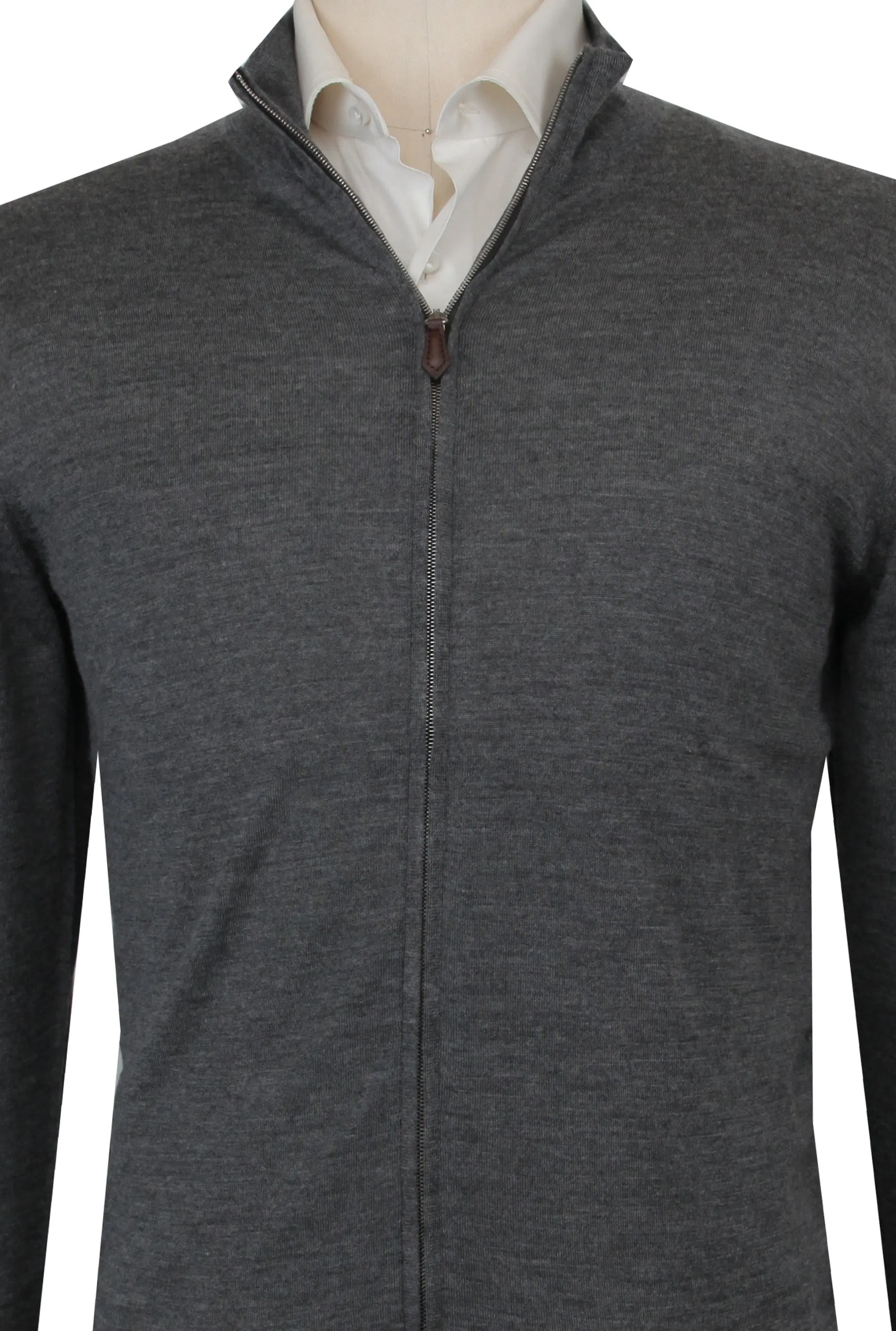 Fiori Di Lusso Dark Gray Funnel Jacket
