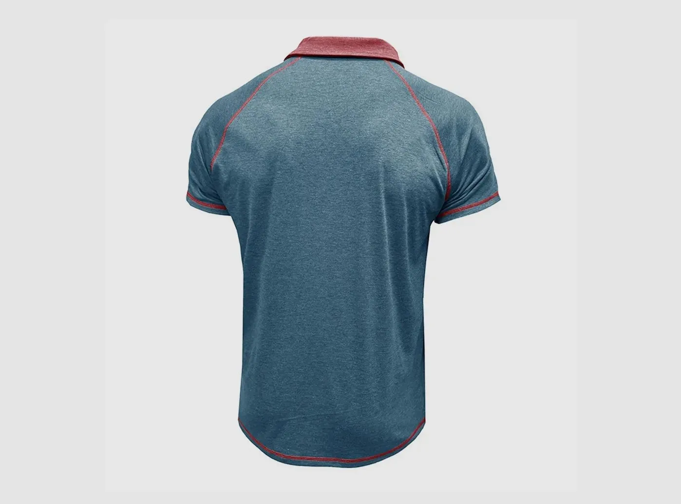 FitVille Men's Vintage Style Henley Polo