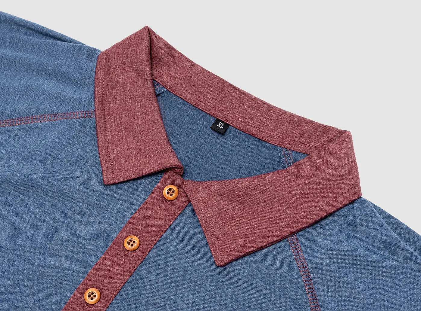FitVille Men's Vintage Style Henley Polo