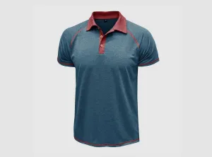FitVille Men's Vintage Style Henley Polo