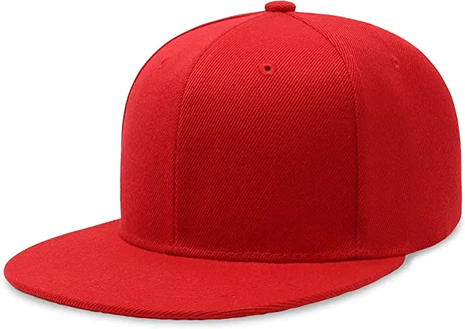 Flat Bill Snapback Cap