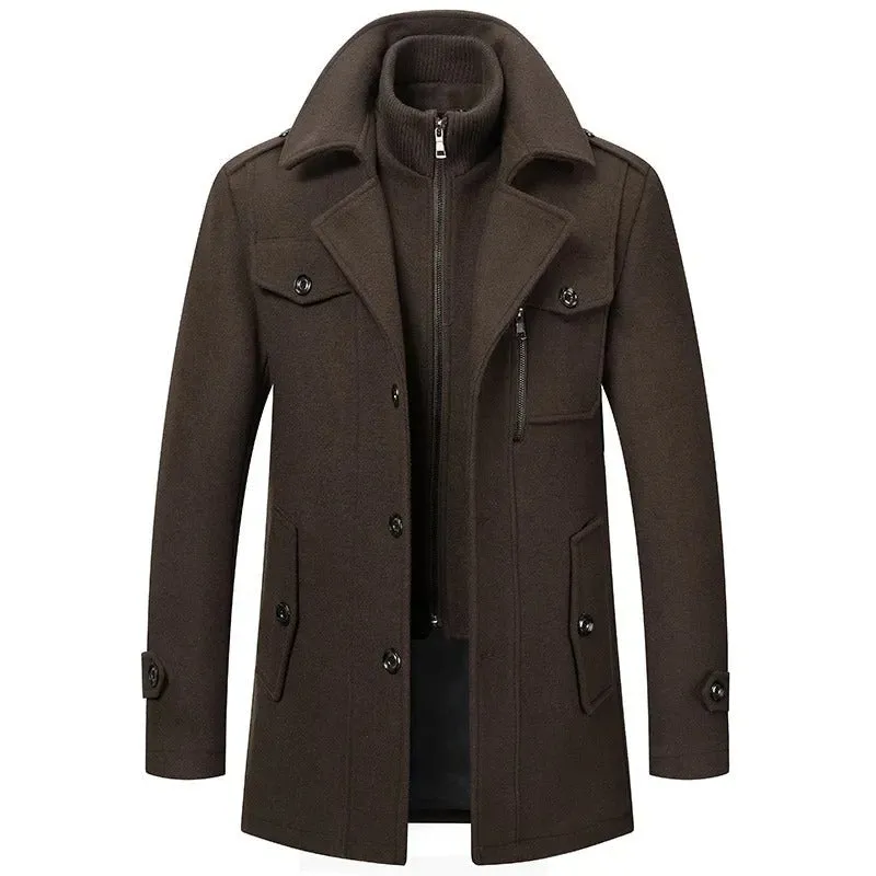 Geoffrey | Elite Men's Sleek Trench Coat