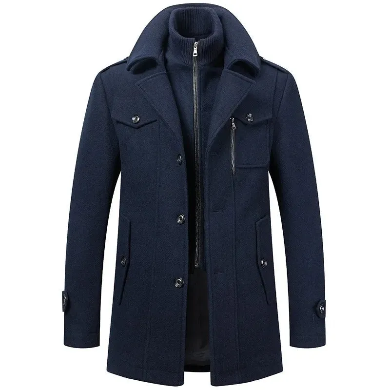 Geoffrey | Elite Men's Sleek Trench Coat