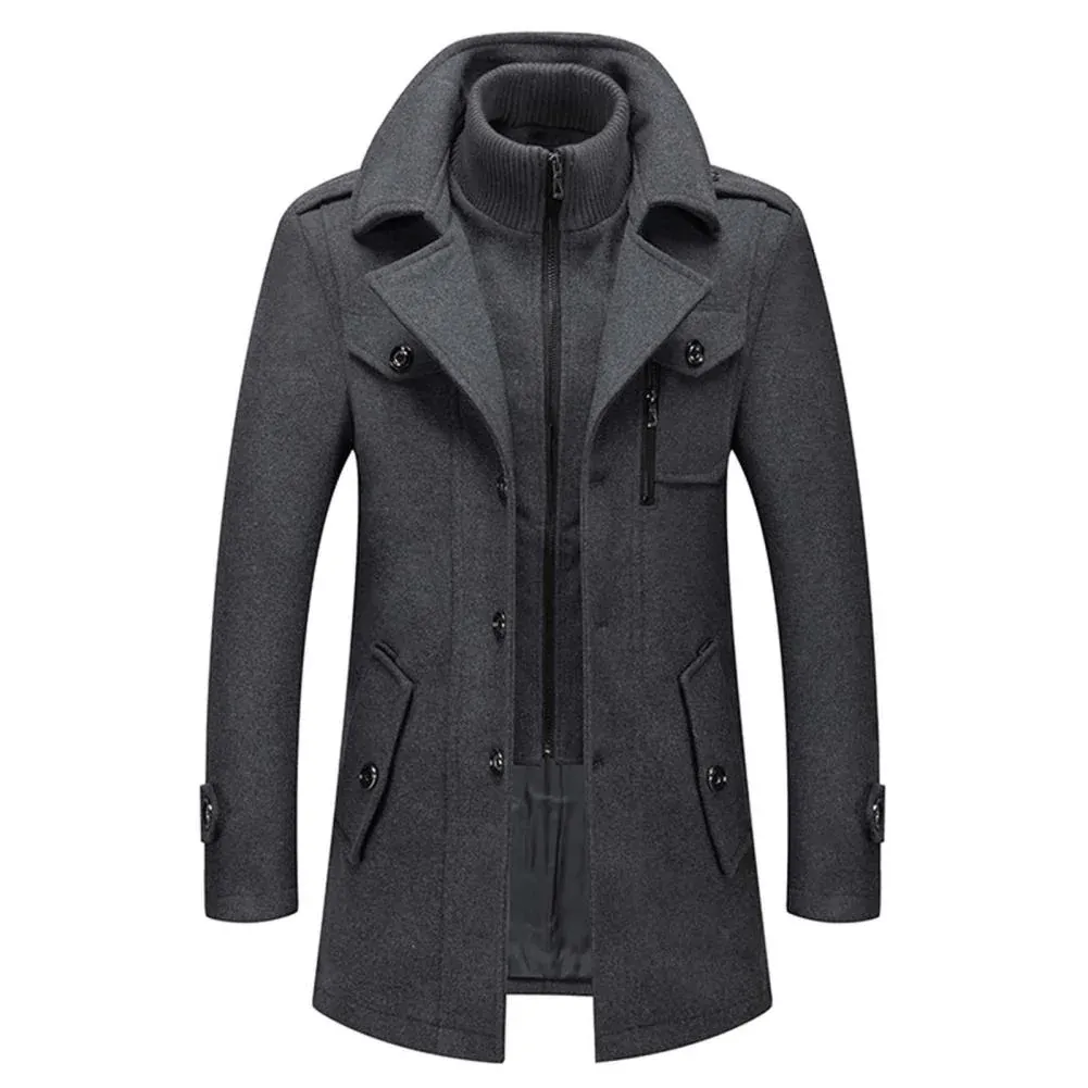 Geoffrey | Elite Men's Sleek Trench Coat