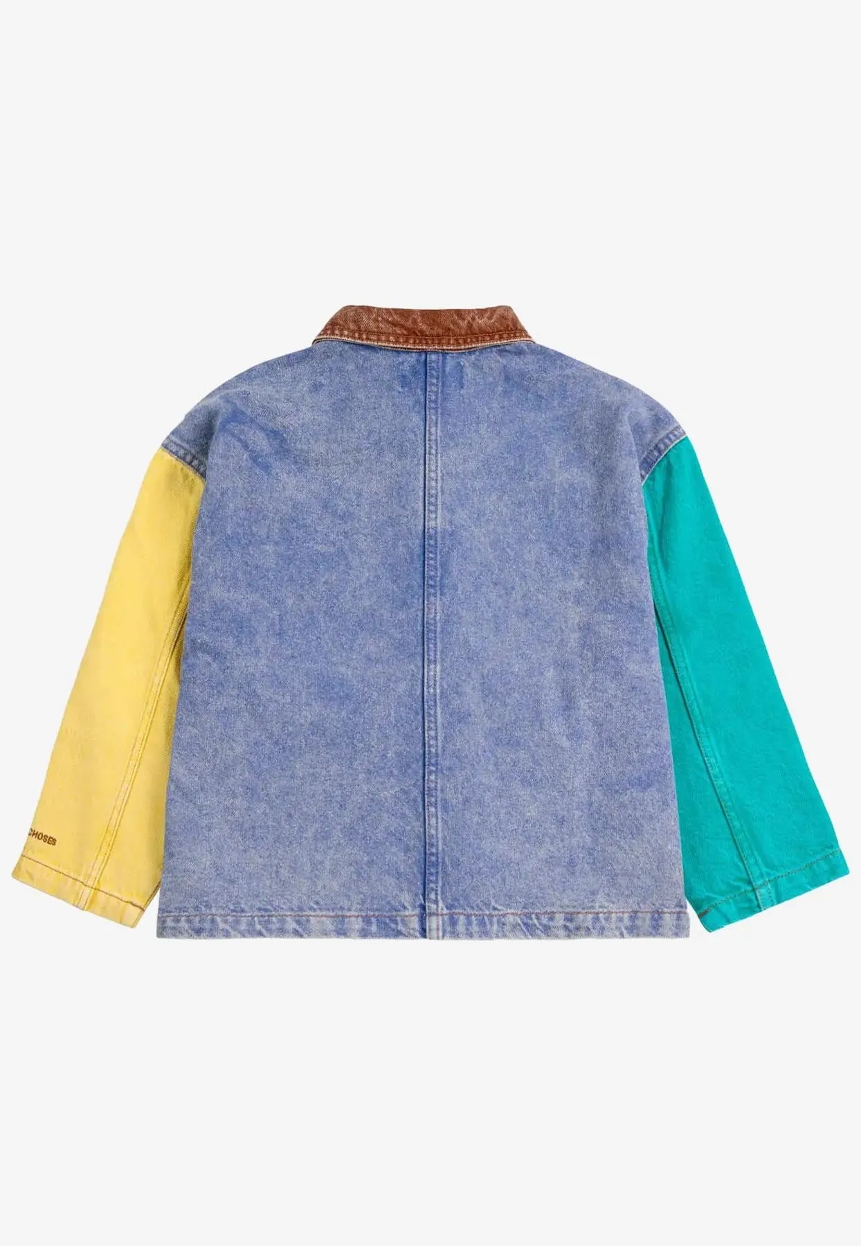 Girls Colorblocked Denim Jacket