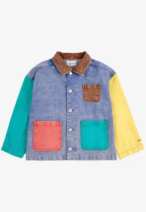 Girls Colorblocked Denim Jacket