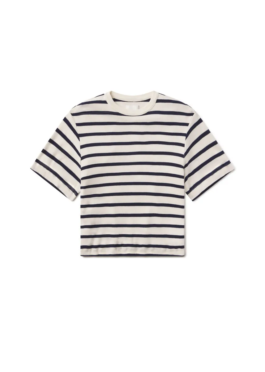 Goldie Tee in Azure Stripe